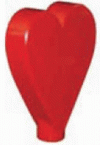 Gennie Shifter Van Chase Shift Knob - Heart - Red - KNOBVC1021RD