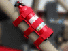 Rugged Ridge Fire Extinguisher Holder - Red - Single - 13305-2