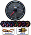 Universal Glow Shift 7 Color Fuel Pressure Gauge - 30 PSI - Black - GS-C711 30