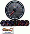Universal Glow Shift 7 Color Tachometer Gauge - Black - GS-C710