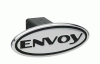 Universal Defenderworx Envoy Script Oval Billet Hitch Cover - Black - 52013