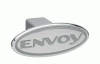 Universal Defenderworx Envoy Script Oval Billet Hitch Cover - Silver - 52014