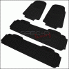 Spec-D PVC Floor Mat - Black - 4 Piece - MAT-4001BLK