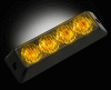 Universal Recon High-Intensity Strobe Light Module with Black Base - Amber - 4-LED 19 Function 4-Watt - 26422AM