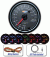 Universal Glow Shift 7 Color Exhaust Temp Gauge - 1500 Degree - Black - GS-C708 1500