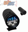Universal Glow Shift Black Digital Tachometer with Blue Shift Light - GS-DTBB