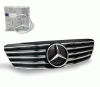 Mercedes S Class 4CarOption Front Hood Grille - GRA-W2209902WCL-BK