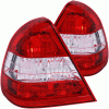 Mercedes-Benz C Class Anzo Taillights with Red Housing - Clear Lens - 221157
