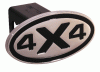 Universal Defenderworx 4x4 Oval Billet Hitch Cover - Black - 25133