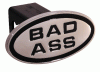 Universal Defenderworx Bad Ass Oval Billet Hitch Cover - Black - 25143