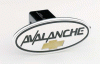 Universal Defenderworx Avalanche Script Black with Gold Bowtie Oval Billet Hitch Cover - 30303