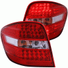 Mercedes-Benz ML Anzo LED Taillights with Red Housing - Clear Lens - 321053