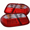 Mercedes-Benz CLK Anzo LED Taillights with Red Housing - Crystal Clear Lens - 321104
