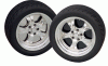 RideTech 15 Inch 5-Lug Wheelplate Set - Black Powdercoat - 83015001