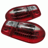 Mercedes-Benz E Class Spyder LED Taillights - Red Clear - ALT-CL-MBW210-LED-RC