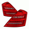Mercedes-Benz S Class Xtune LED Tail Lights - Red Clear - ALT-JH-MBW221-LED-RC