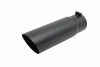 Gibson Black Ceramic Single Wall Angle Exhaust Tip - 500379-B