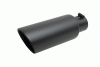 Gibson Black Ceramic Double Walled Angle Exhaust Tip - 500419-B