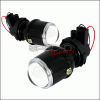 Universal Spec-D Projector Fog Lights Clear - No Harness Kit - LFP-RND3-WQ