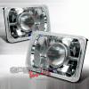 Universal Spec-D 4x6 Projector Headlights - Chrome - LHP-4X6