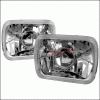 Universal Spec-D 7x6 Projector Headlights - Chrome - LHP-7X6