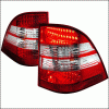 Mercedes-Benz ML Spec-D LED Taillight - Red & Clear - LT-BW16398RLED-APC