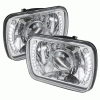 Universal Xtune 7x6 Inch Projector Headlights with LED - Chrome - PRO-JH-7X6-LED-C