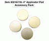 Lanes Foam Applicator Pad Accessory Pack - 4 Piece - WEN4001A116