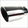 EXHAUST TIP - 5in INLET, 8in OUTLET - SILVER  MF-TP0508D-S