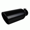 EXHAUST TIP 4in INLET, 6in OUTLET - BLACK  MF-TP0406D-BS 