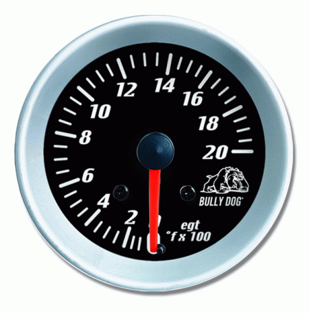 Mercedes  Universal Bully Dog Pyrometer Gauge - Black with Bully Dog Logo - 30160