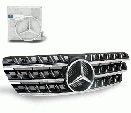 Mercedes  Mercedes ML 4CarOption Front Hood Grille - GRG-W1639805G164D-BK