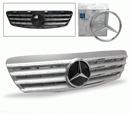 Mercedes  Mercedes S Class 4CarOption Front Hood Grille - GRG-W2209902GCL4-SL