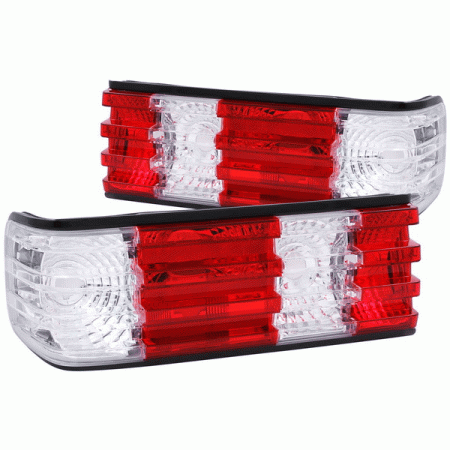 Mercedes  Mercedes-Benz S Class Anzo Taillights with Red Housing - Clear Lens - 221132