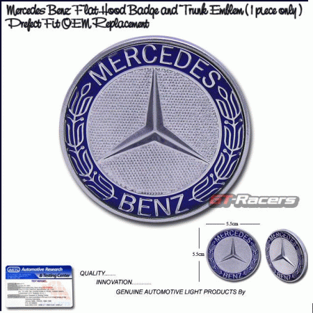 Mercedes  Mercedes Benz Hood Trunk Emblem