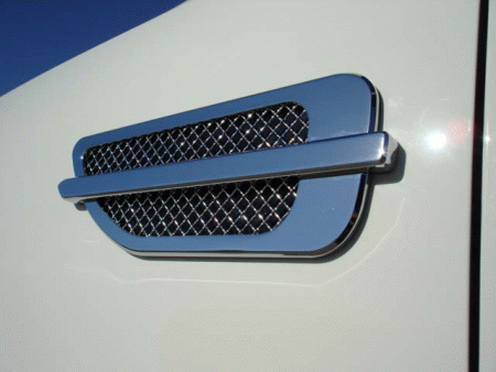 Mercedes  T-Rex Side Vents - ABS Chrome Plated - Escalade Style - 49001