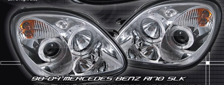Mercedes  Chrome Dual Halo Pro Headlights