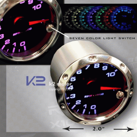 Mercedes  RPM Tachometer Gauge 7 Color