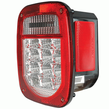 Mercedes  Anzo LED Taillight - Red & Clear - License Plate Bracket - Extra Red Lens - 861037