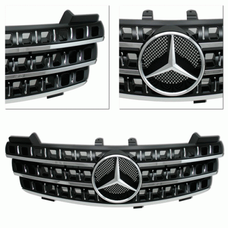 Mercedes  MERCEDES-BENZ ML350 AND ML450 BLACK GRILLE WITH EMBLEM