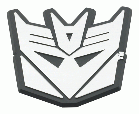 Mercedes  Universal Defenderworx Transformers Decepticon Badge - 900487