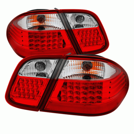 Mercedes  Mercedes-Benz CLK Xtune LED Tail Lights - Red Clear - ALT-JH-MBW20898-LED-RC