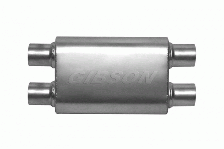 Mercedes  Gibson CFT Superflow Dual-Dual Oval Muffler - Stainless - 55107S