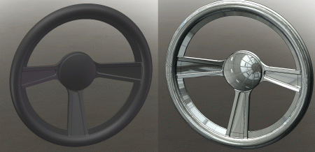 Mercedes  Hot Rod Deluxe Axiom504 Full Wrap Billet Steering Wheel - SW-AXIOM504