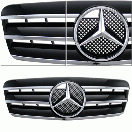 Mercedes  Black Silver 3 Fin W208