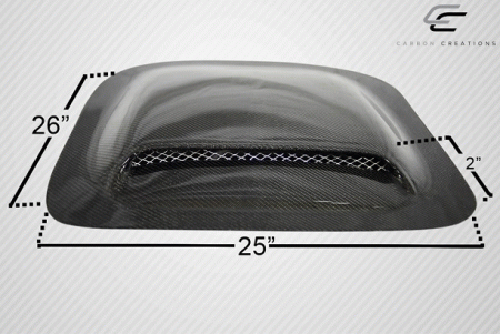 Mercedes  Universal Carbon Creations Hood - Roof Scoop Type 2 - 1 Piece - 102895